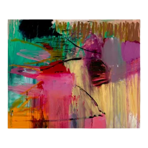 Contemporary Abstract Oil on Canvas Painting "Shyness" by Karl Bielik