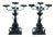 19th Century Large Historic Chateau Iron Candelabra - a Pair For Sale