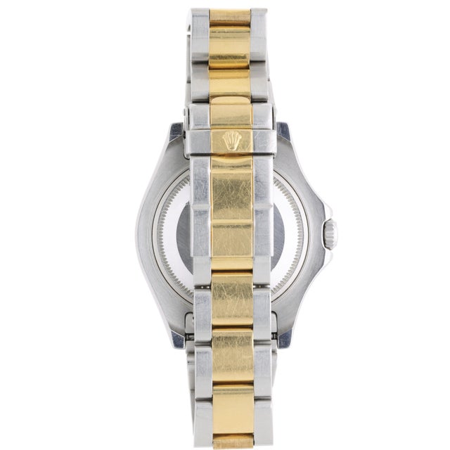 Gray 1990s Rolex Yacht Master Two Tone 168623 Gray Dial 35mm Full Set Watch For Sale - Image 8 of 18