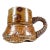 1980s Studio Art Pottery Sculptural Light Brown Coffee Mug For Sale