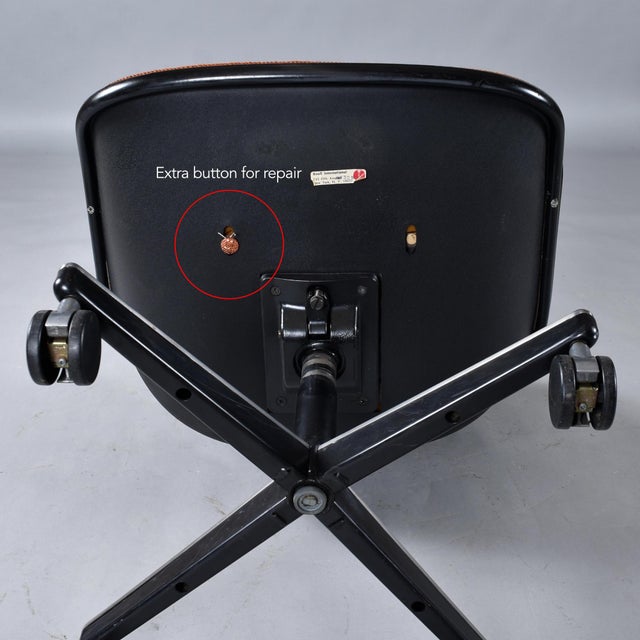 Charles Pollack for Knoll Burnt Orange Executive Chair For Sale - Image 10 of 15