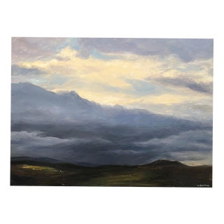 Claude Sauthier, Auvergne, 2, Oil on Wood, 1970s For Sale