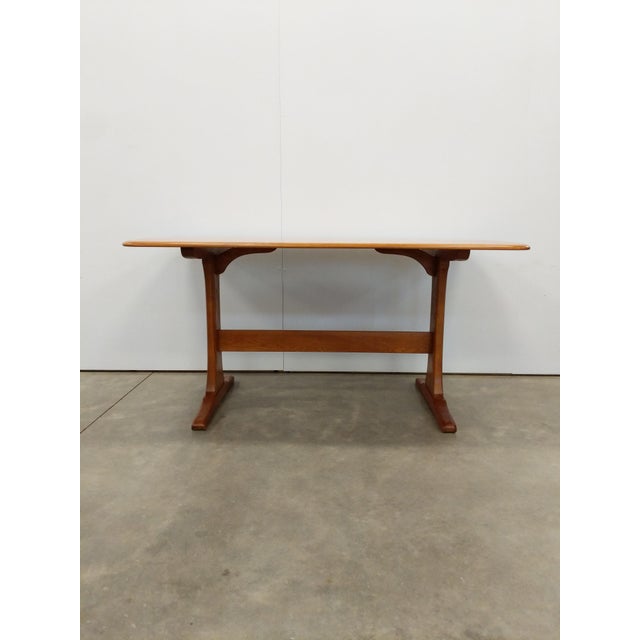 Ercol Vintage Mid Century Modern Plank Dining Table by Ercol For Sale - Image 4 of 9
