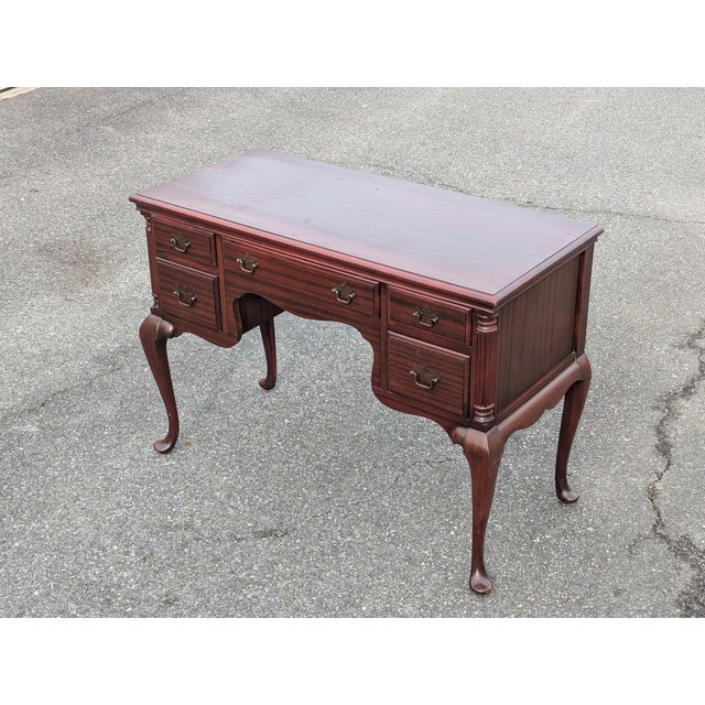 Early 1900s Chippendale Mahogany Desk For Sale - Image 13 of 14