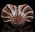 Dark Pink Vintage Italian Art Glass Footed Bowl Murano Glittery Copper Aventurine Pink Red White Ribbons Dish For Sale - Image 8 of 8