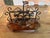 Vintage Wrought Iron & Brass 8-Bell Mechanical Door Bell on Wood Plaque For Sale - Image 11 of 11