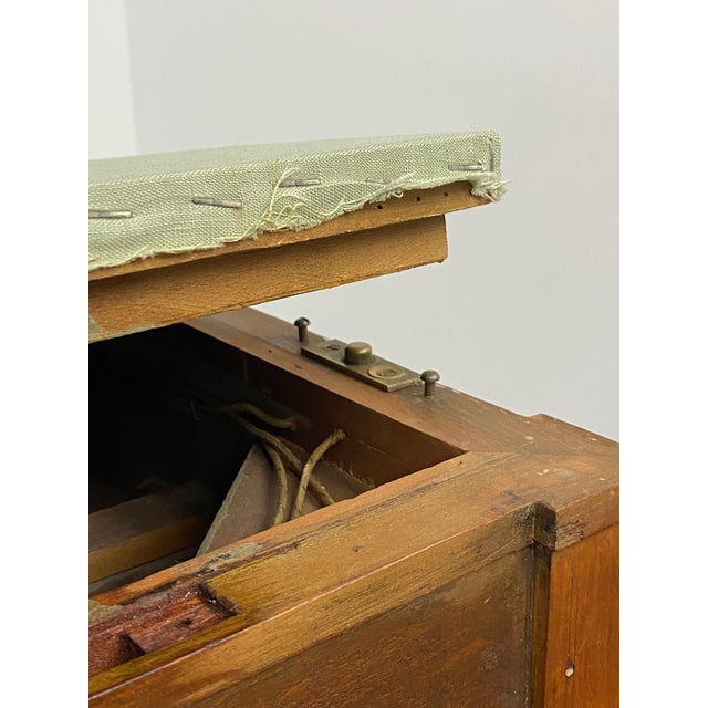 Wood Edwardian Glass and Bronze Museum Vitrine For Sale - Image 7 of 18