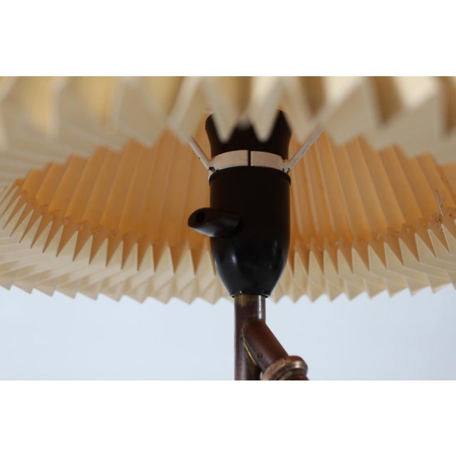 Early Table and Wall Lamp Model 306 in Brass with Original Paper Shade by Kaare Klint, 1940s For Sale - Image 10 of 13