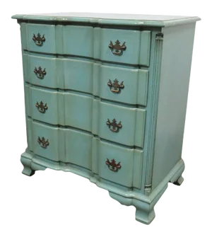 Chippendale Custom Painted Blockfront Chest
