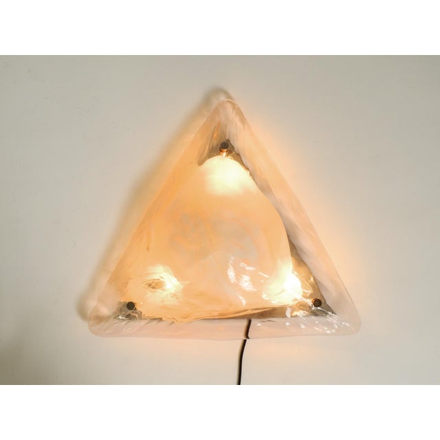 Beige Large Triangular Murano Glass Ceiling Light from La Murrina, 1970s For Sale - Image 8 of 18