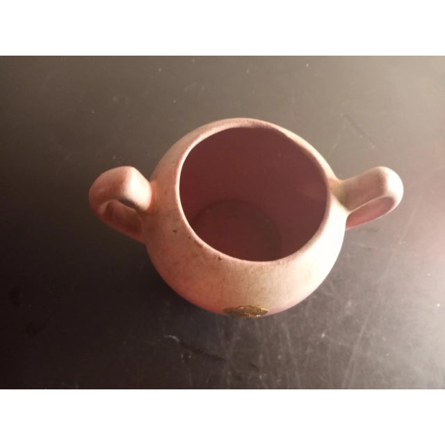 1950s Vintage Niloak Pottery Dual Handle Vase For Sale - Image 5 of 6