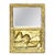 Gilded Mirror with Letter Holder, France, 1970s For Sale - Image 14 of 14