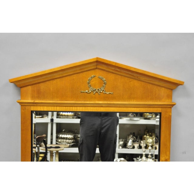 Biedermeier Thomasville Grand Classics Neoclassical Empire Cherry Wood Biedermeier Mirror For Sale - Image 3 of 15