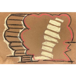 1980s Richard Snyder Abstract Pastel Drawing For Sale