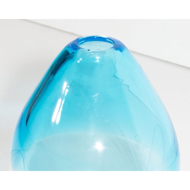Blue Peter Pelzel 2004 “Vario” Murano Art Glass Vase For Sale - Image 8 of 8
