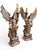 Pair of 18th Century Italian Carved and Polychrome Angel Candlesticks For Sale - Image 14 of 18