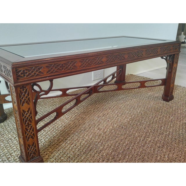 Thomasville Blind Fretwork Coffee Table Chairish