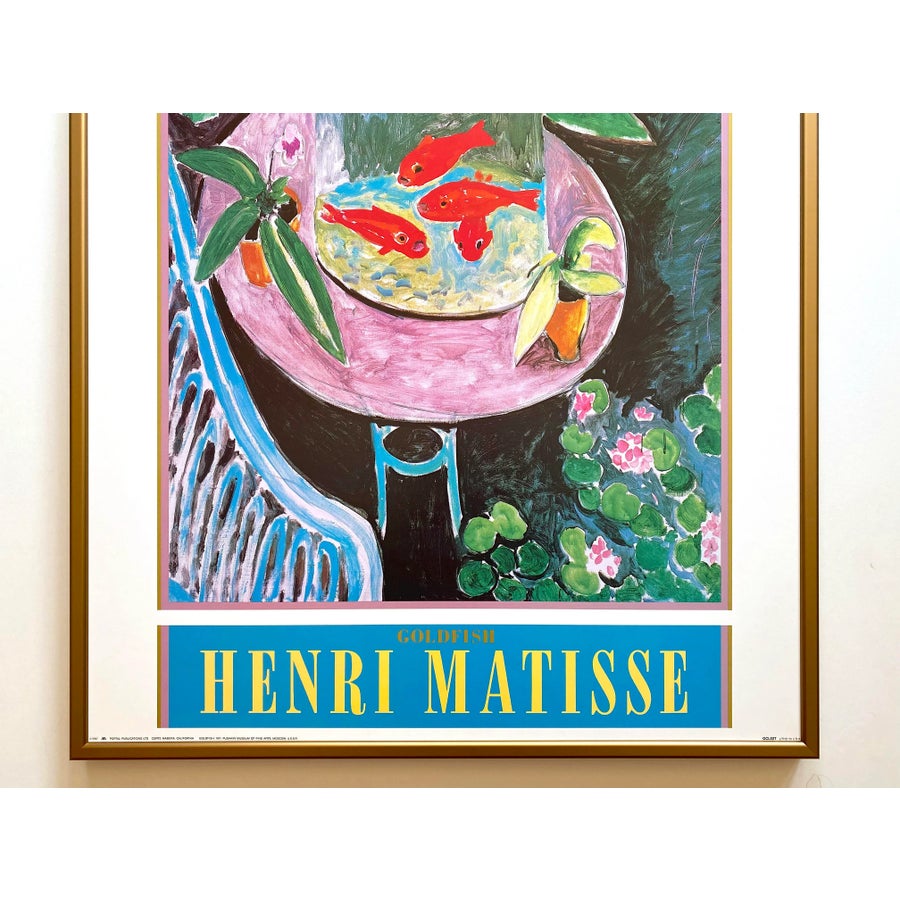 他の方発送×Henri Matisse 【gold fish】高精細刷特別額装品 henri-matisse-vintage-1987-