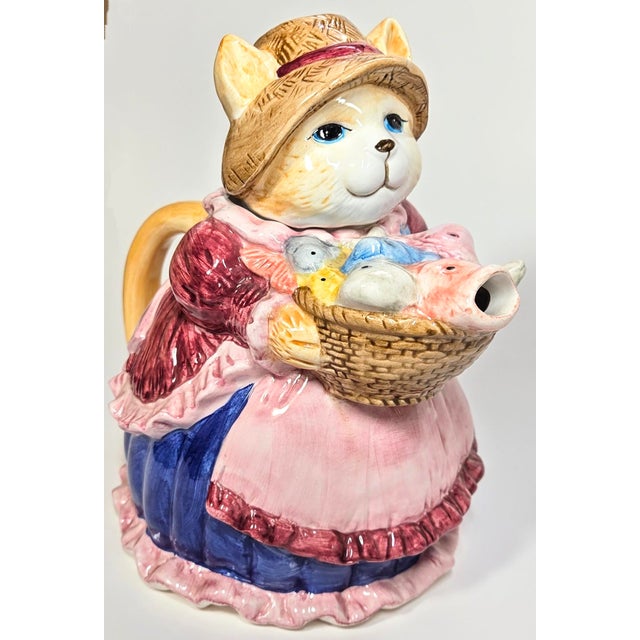 Fish Market Cat Teapot For Sale - Image 12 of 12