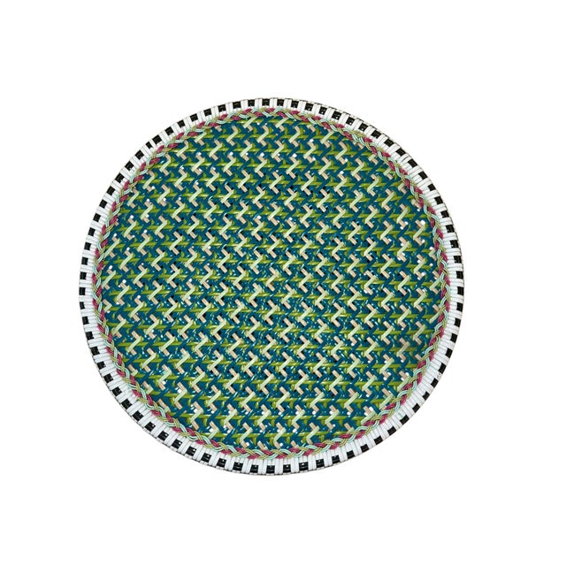 Modern Mackenzie Childs Occasional Side Table For Sale - Image 3 of 7