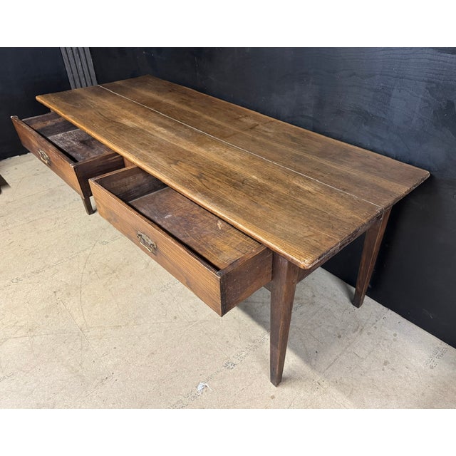 Antique French Console Table in Chestnut, 1800 For Sale - Image 11 of 18