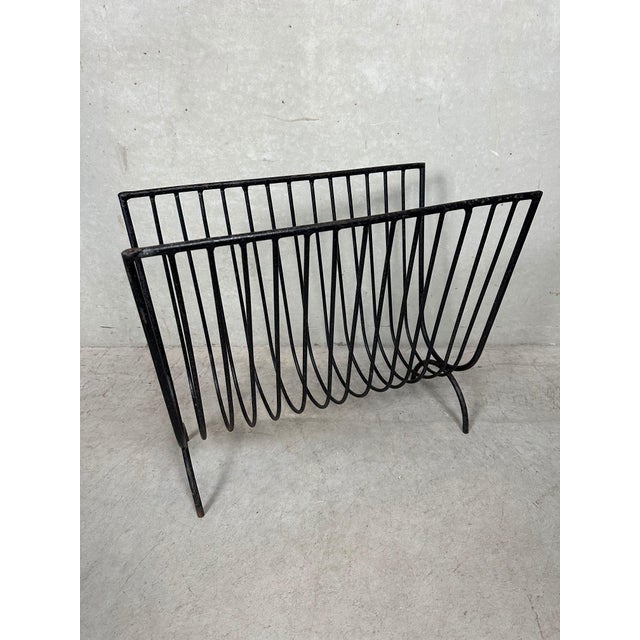 Vintage Industrial Magazine Racks, 1950s, Set of 2 For Sale - Image 9 of 11