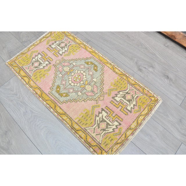 1960s Geometric Vintage Anatolian Carpet For Sale - Image 5 of 6