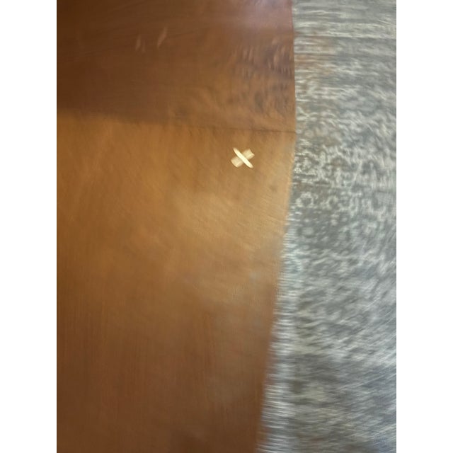 Brown Rare MCM Merton Gershun American of Martinsville Walnut Dropleaf Desk With Aluminum Stars For Sale - Image 8 of 18