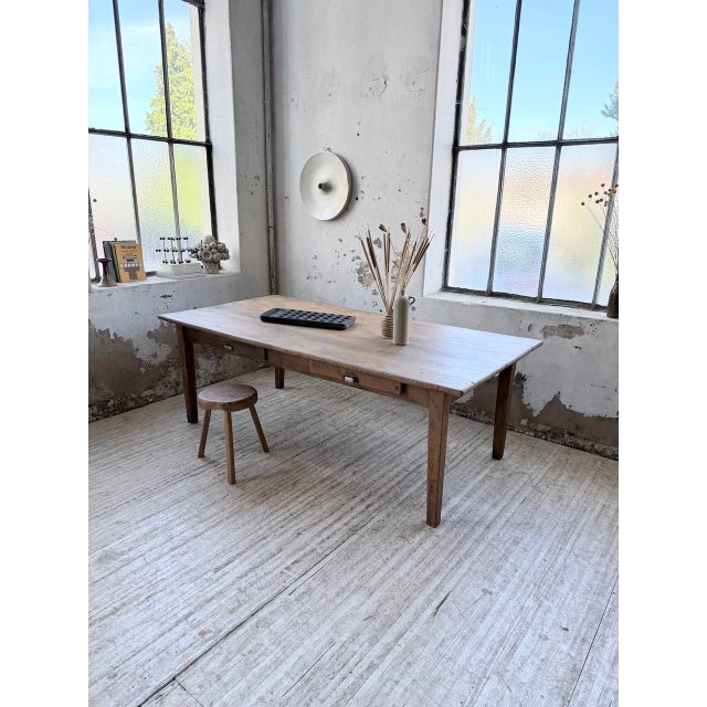 Vintage Farmhouse Dining Table in Oak, 1950 For Sale - Image 6 of 18