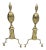 Brass Lemon Top Andirons - a Pair For Sale