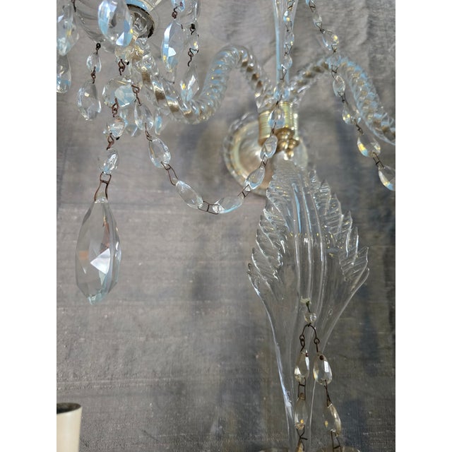 Baccarat Antique Baccarat Style Sconces - Set of 4 For Sale - Image 4 of 12