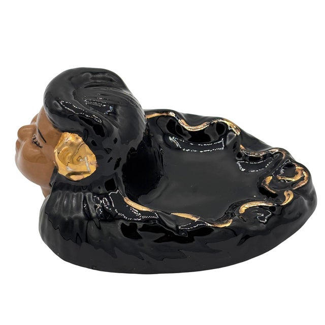 1940s Mid 20th Century Califoria Pottery Hula Girl Ashtray by Kaye of Hollywood For Sale - Image 5 of 9