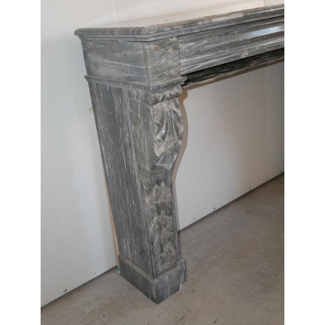 Frame Fireplace in Gray Marble from Befos For Sale - Image 5 of 16