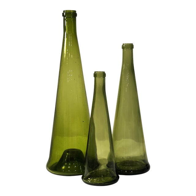 Antique French Wine Bottles Set of 3 Chairish