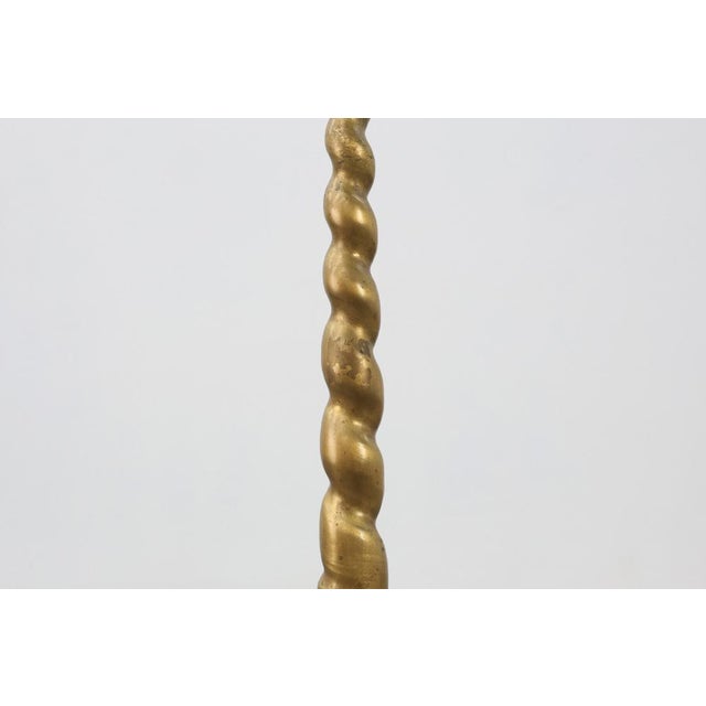 Metal Large 19th Century Copper Church Candleholder, France For Sale - Image 7 of 11