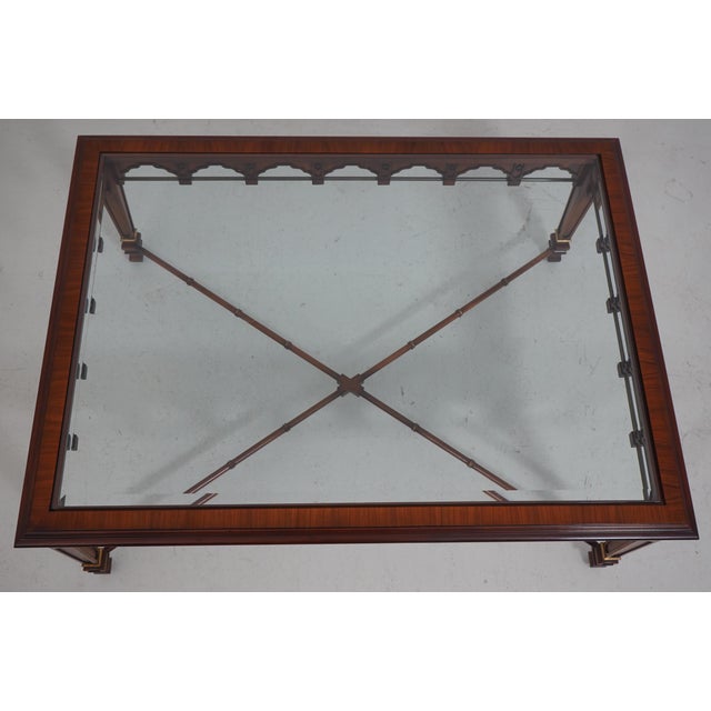 Traditional John Widdicomb British India Coffee Table For Sale - Image 3 of 14