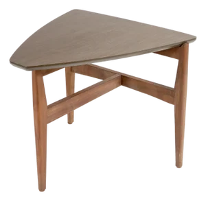 Vintage Mid-Century Modern "Guitar Pick" Side Table in the Style of Brown and Saltman.