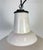 Mid-Century Modern Industrial British White Enamel Factory Pendant Lamp from Benjamin, 1960s For Sale - Image 3 of 18