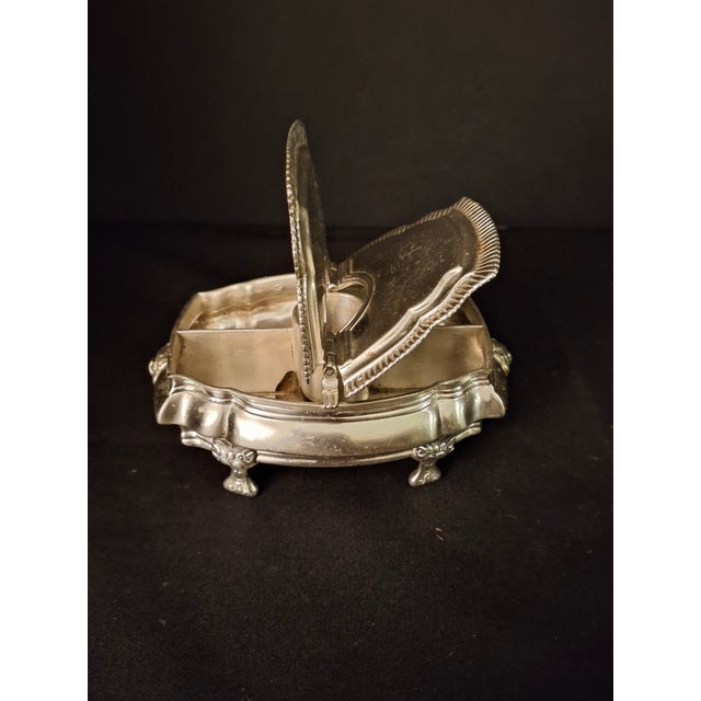 Vintage Silver Plated Havdalah Compendium Spice Box Candle Holder Lions Crest 344 For Sale - Image 10 of 18