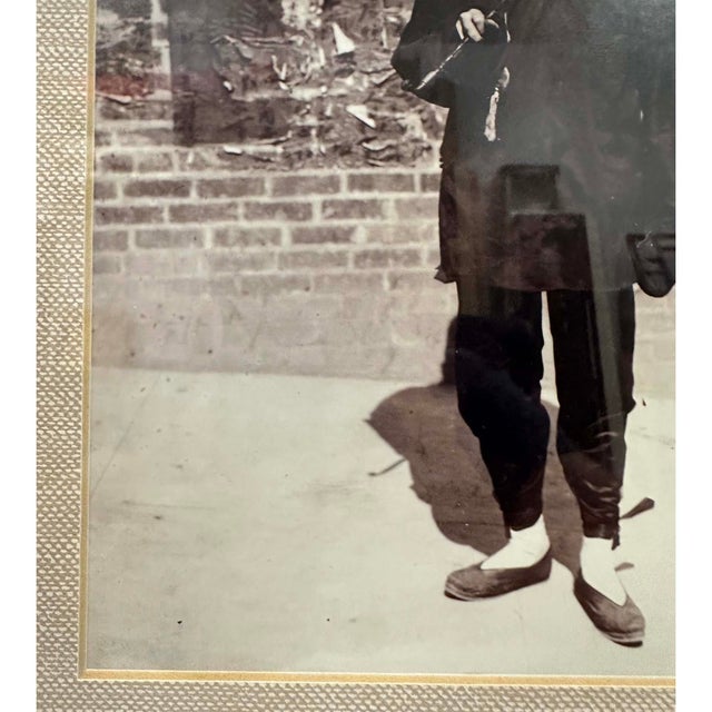 Photography Framed Vintage Black-and-White Photograph of Chinese Professor For Sale - Image 7 of 11
