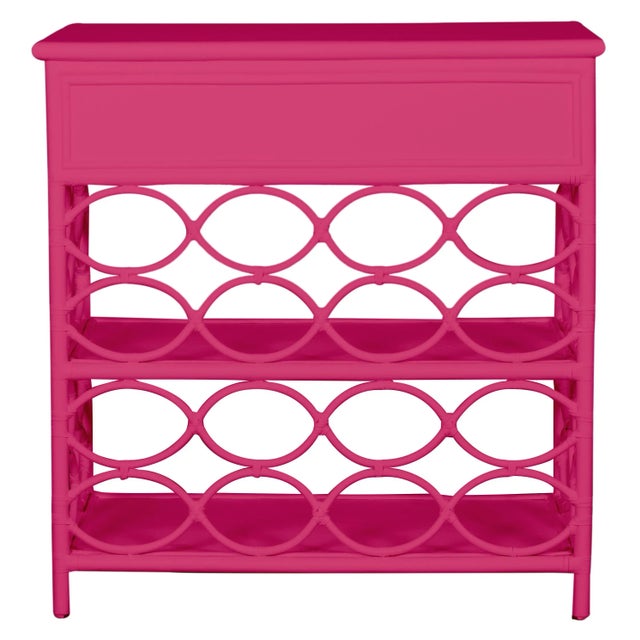 David Francis Infinity End Table - Bright Pink For Sale - Image 4 of 7