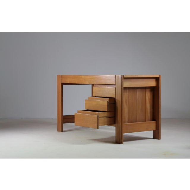 Pine Desk from Maison Regain, France, 1970s For Sale - Image 9 of 13