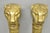 Vintage Italian Regency Neoclassical Large Brass Lion Sconce Door Handles Pair For Sale In Philadelphia - Image 6 of 17