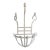 Vintage White Metal Garden Wall Planter Shabby Chic Cottage Candleholder For Sale