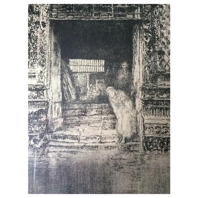 Antique Signed Print of a Mosque, Ethnographic, Architectural, Signed For Sale - Image 4 of 14
