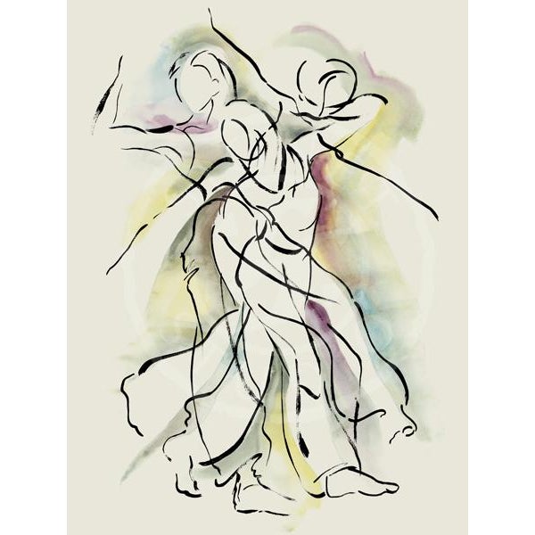 Contemporary Semi Abstract Figurative Giclee Reproduction Prints - Set of 2 For Sale - Image 3 of 6
