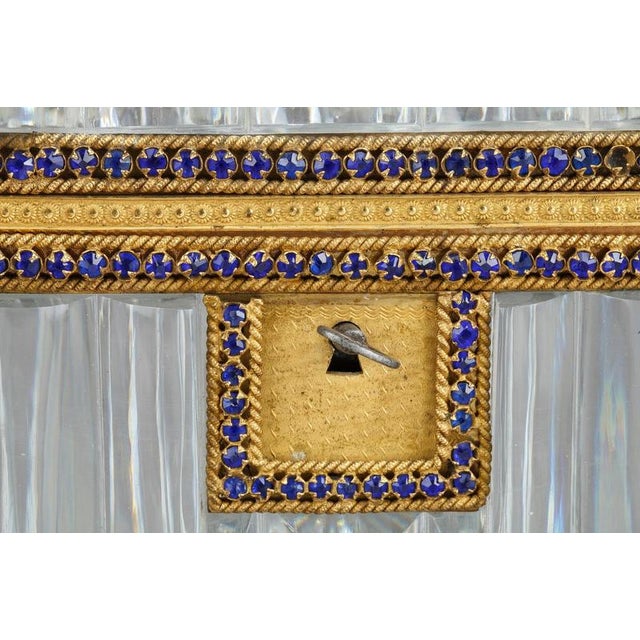 Gold Casket with Cut Crystal and Gilt Bronze For Sale - Image 8 of 12