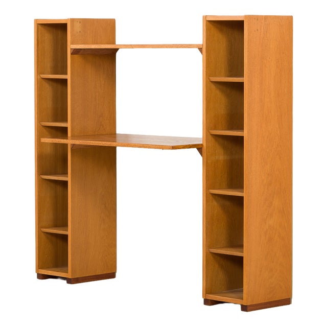 Vintage Oak Desk from Hundevad & Co., Denmark, 1970s For Sale