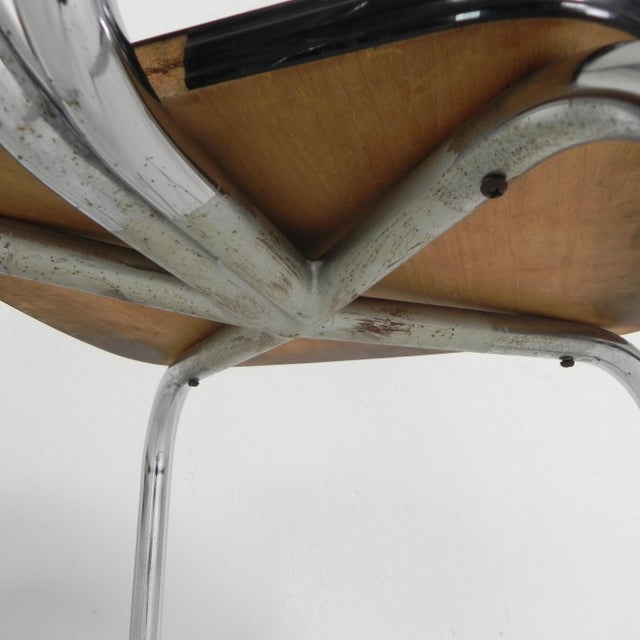 Gray Formica Dining Table Chairs, 1960s, Set of 4 For Sale - Image 8 of 18