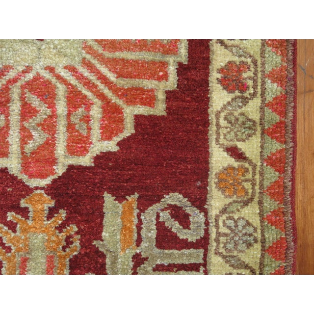 Early 21st Century Zabihi Collection Vintage Turkish Anatolian Red Runner For Sale - Image 5 of 6